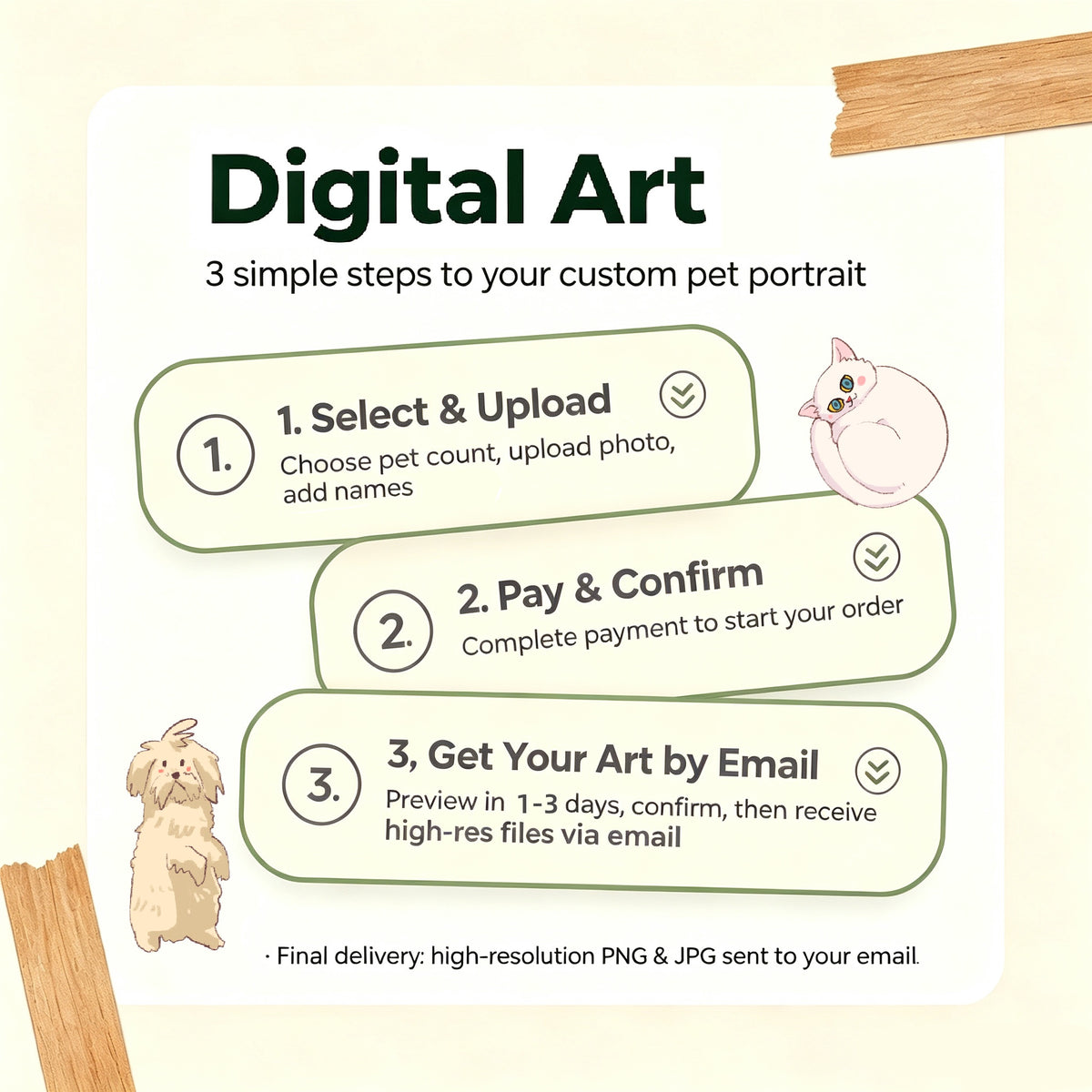 [LIMITED EDITION] Custom Halloween Pet Portrait – 100% Hand-Drawn Spooky Digital Art | No AI